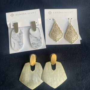 Kendra Scott Earrings Collection Bundle (Addie, Aragon and Finch)